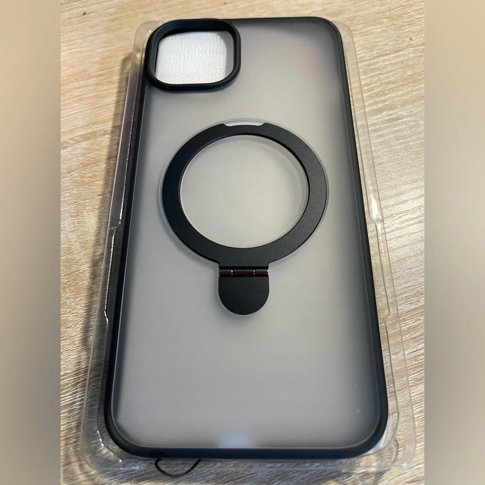 Iphone Plus 6.7inch Black Case With Wristlet and 2 Screen Protectors(18)